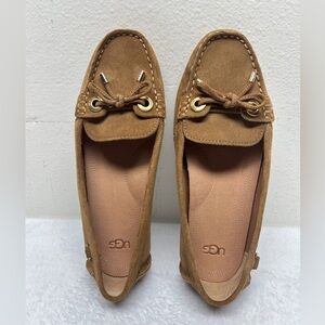 UGG Eevon Suede Leather‎ Loafer in Chestnut Color Size 7.5